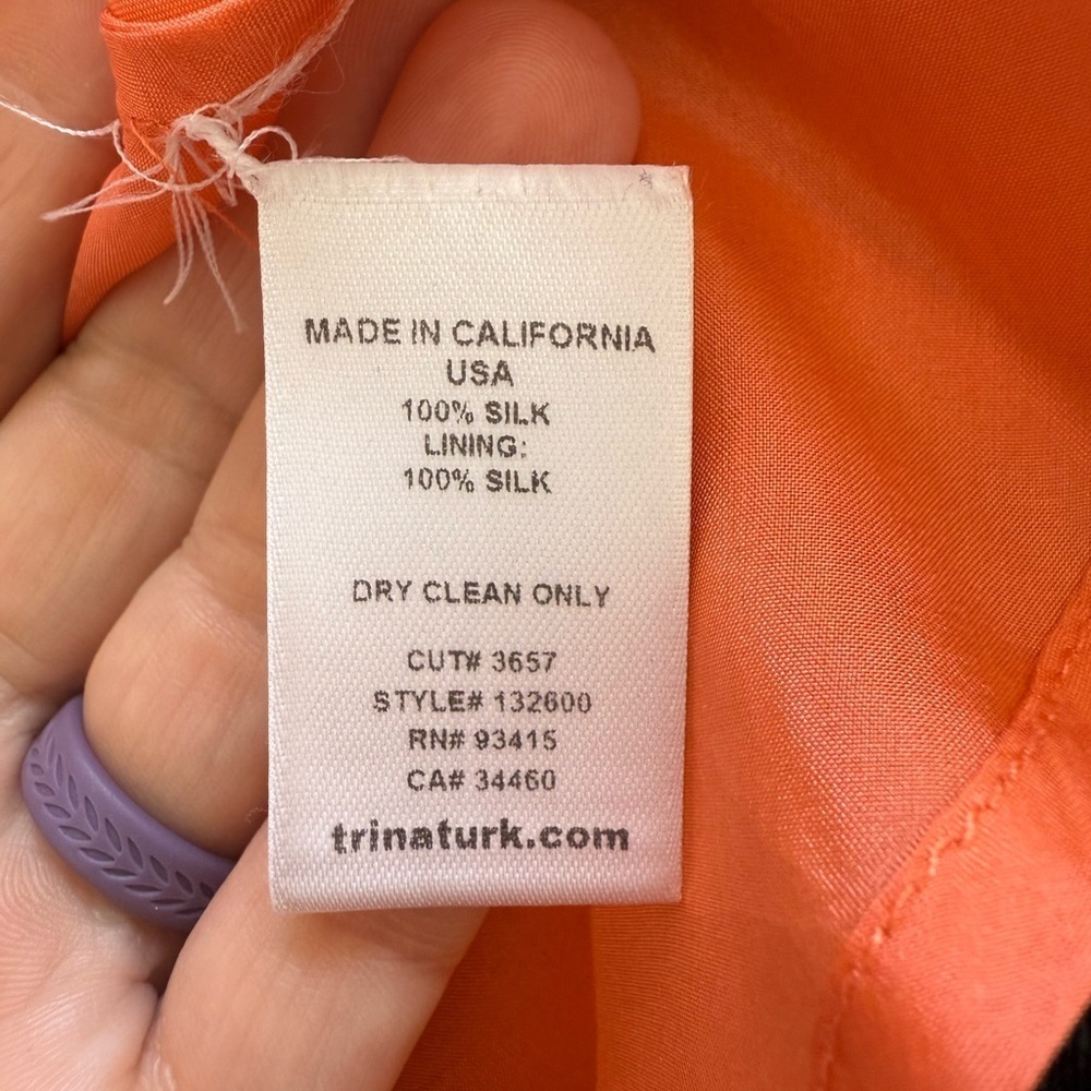 Trina Turk 100% Silk Camisole Size Large - Picture 5 of 5